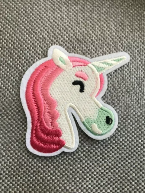 Pink Unicorn(Iron On)Embroidery Applique Patch Sew Iron Badge girls Dress SHIRT