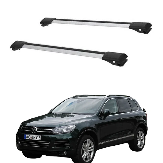 ROOF RACK RAILS Cross Bars LuggageCarrier Volkswagen Touareg II 2010