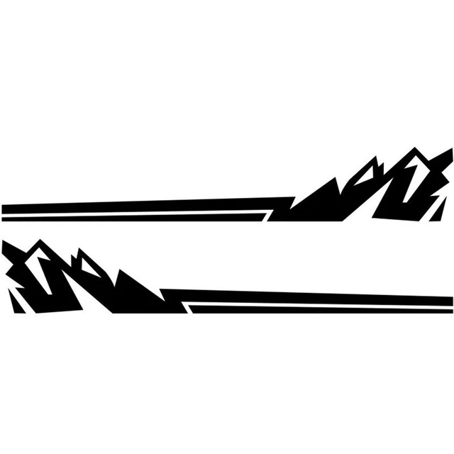 Vinyl Decals Side Door Fender Stripes Stickers For Car SUV Race DIY Accessories