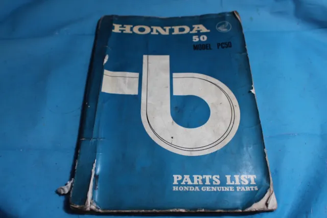 Honda PC50 WERKSEITIG TEILEKATALOG - 1967