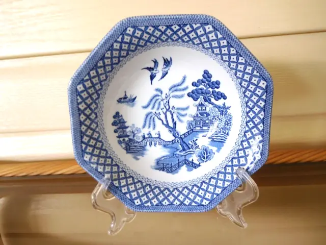 Royal Staffordshire J & G Meakin" Liberty " Blue Willow Cereal Bowl England 1970