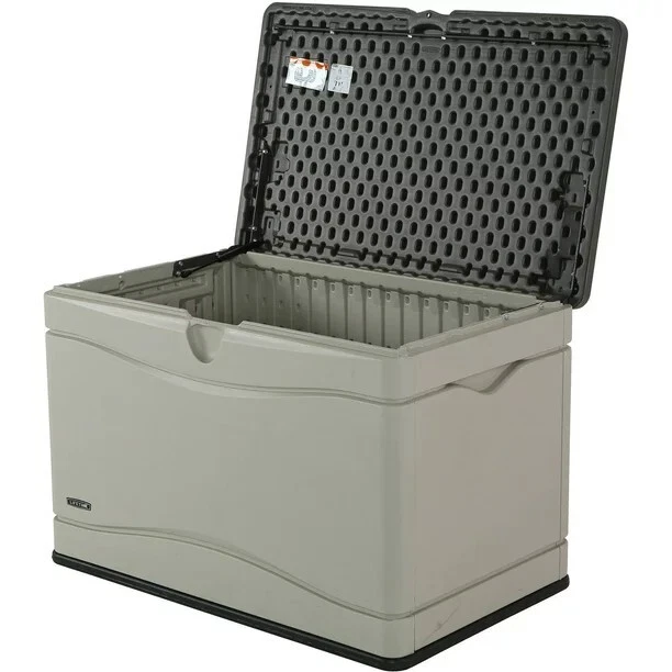 HEAVYDUTY 80 GALLON Plastic Deck Storage Box, Desert Sand 98.99