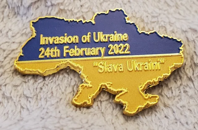 Ukraine Goldkarte Münze Kalter Krieg Weltkrieg Wolodymyr Selenskyj signiert I II III Flagge UK 2