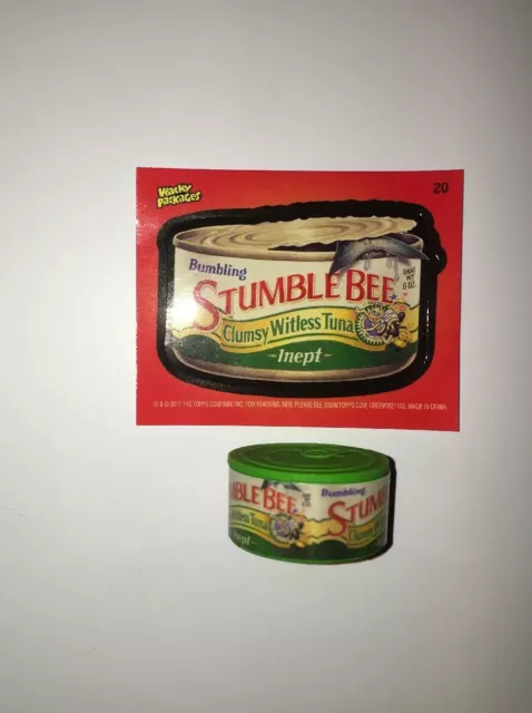 2011 Topps Wacky Packages Series 2 Eraser And Sticker #20 Stumble Bee Card