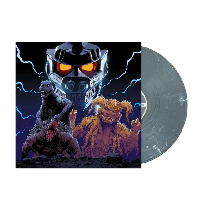 Godzilla vs Mechagodzilla 1974 Soundtrack Exclusive Silver White Swirl Vinyl LP
