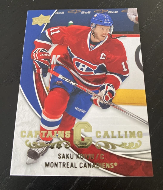 2008-09 Upper Deck Series 1 Captains Calling Saku Koivu Montreal Canadiens!