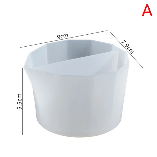 Tazas mezcladoras de resina epoxi de silicona transparente taza medidora hágalo usted mismo resina a p