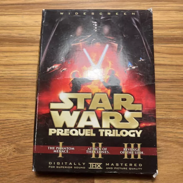 Star Wars Prequel Trilogy I II III 6 DVD Set Widescreen Ships Fast