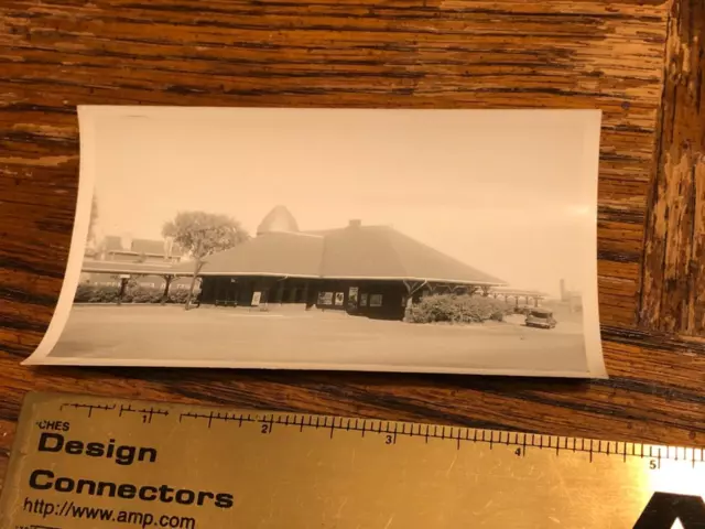 1947 Newburyport MA Railroad Train Station Photograph Boston & Maine RR Signs