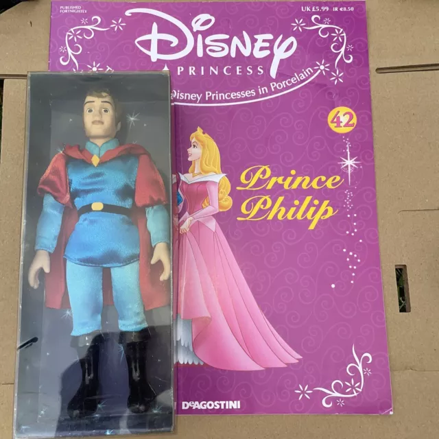 DISNEY DEAGOSTINI PORCELAIN Doll 2004 Prince Philip No 20 w
