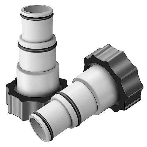 Lot de 2 adaptateurs pour piscine Intex - Adaptateur de tuyau avec filetage -...