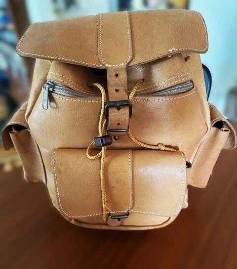 ANCIEN SAC A dos militaire tissu deco France soldat Dans Son Jus Deco