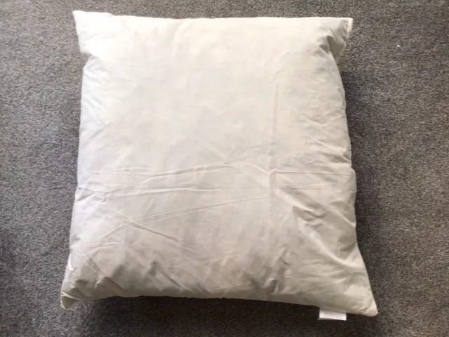 Nuovo lussuoso cuscino in piuma d'anatra 20"" x 20"" inserto interno cotone 50x50 cm
