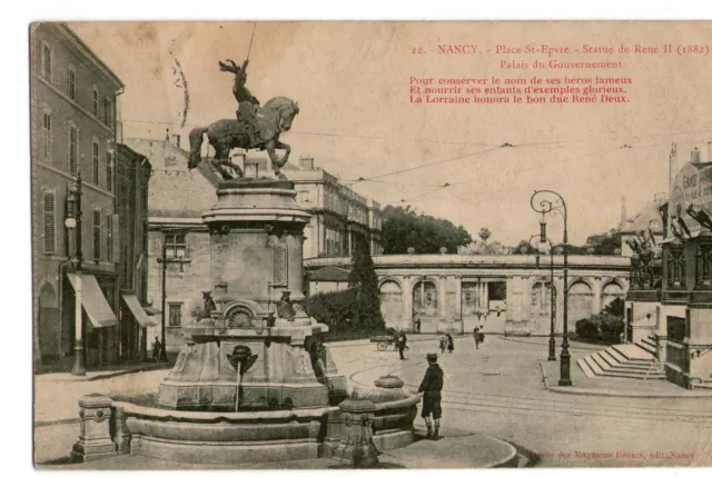 54-29 cpa Nancy - Statue René II Place St-Epvre