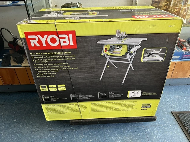 Brand New Ryobi RTS12  10" Table Saw with Steel Stand Sealed (LOCAL PICKUP ONLY)