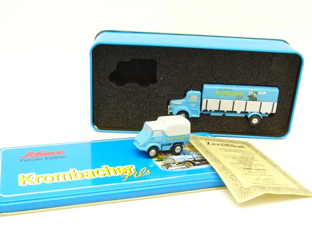 Schuco 1/90 Piccolo - Coffret Gaffel - Ford Taunus + Mercedes
