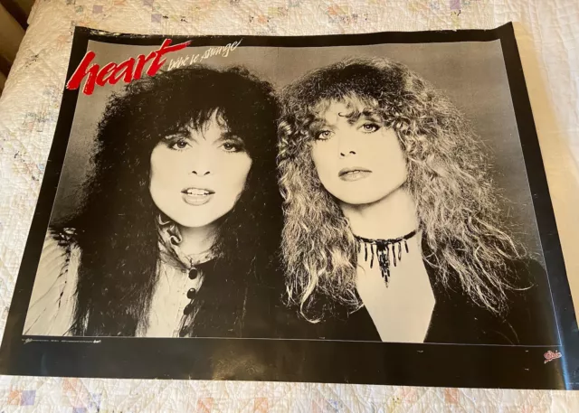 Heart Rock Group 1980 Concert Tour Promo Poster Huge 48 X 36 Ann Nancy Wilson