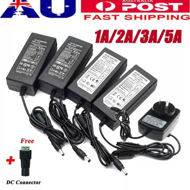 2A 5A 10A AC DC 12V LED Power Supply Adapter Charger For LED Strip Lights Camera