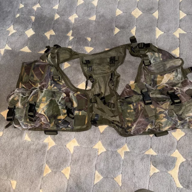 British Army Woodland DPM Camo OPS Assault Vest Issued Royal Marines