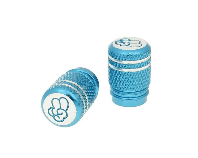 Set de couvre-soupapes Peace bleus - universels