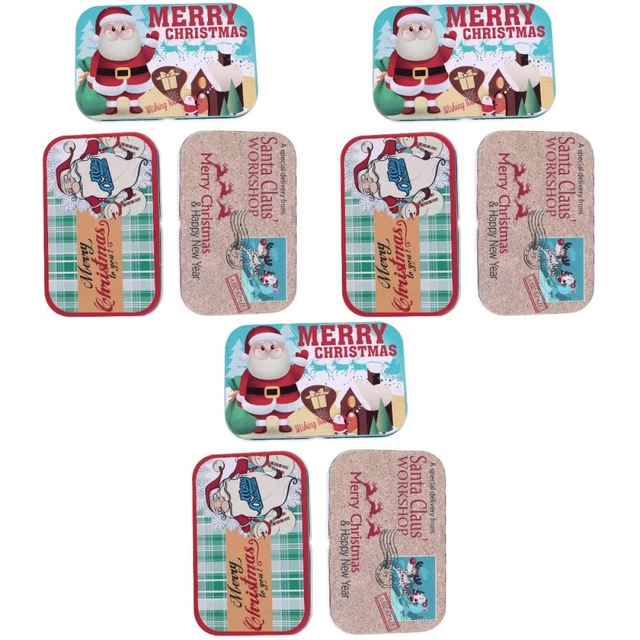 MUCKLILY Weihnachtsdose Weißblech - Große Keksdose Für Süßigkeiten Und Plätzchen