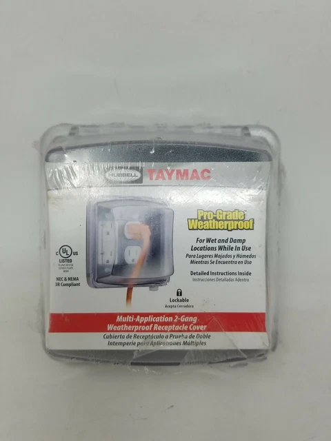 Hubbell Taymac Pro-Grade Weatherproof Clear 2-3/4" Cover ~ MM2410C (x