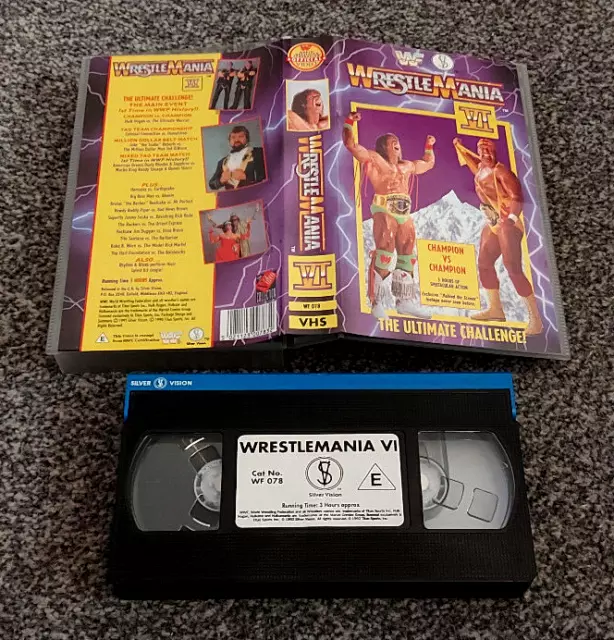 HULKAMANIA FOREVER VHS VIDEO SILVER VISION WWF VCR hulk Hogan vintage ...