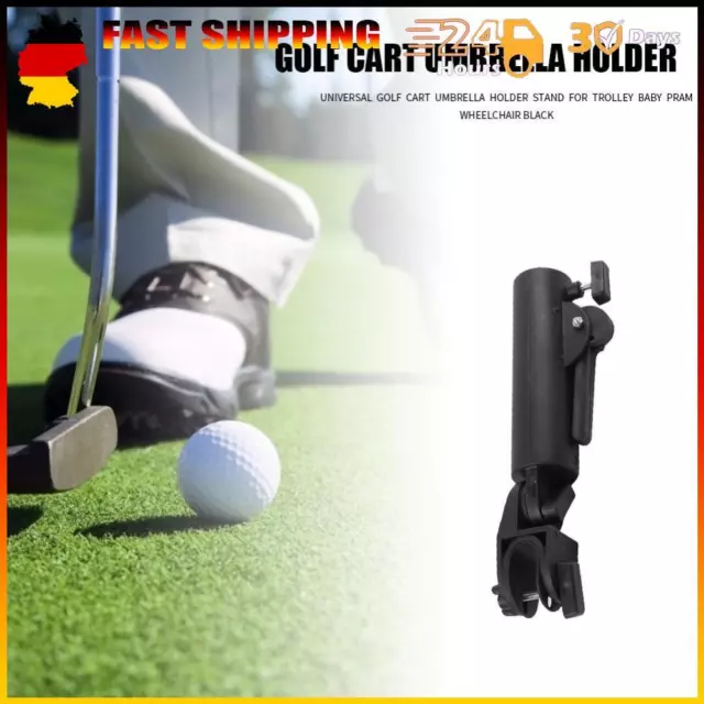 Neu Golf Cart Umbrella Holder Double Lock Connector Stand for Trolley Universal