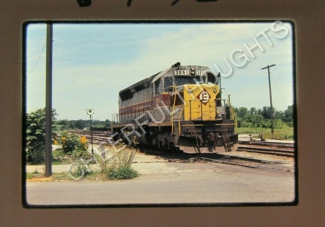 Original '72 Ektachrome Slide EL Erie Lackawanna 3661 SDP45 Huntington    30C39