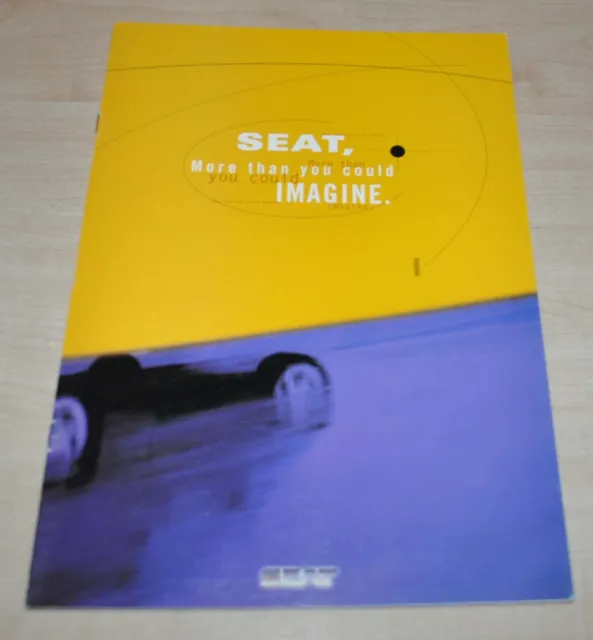 1997 1998 SEAT Model Range Brochure Prospekt Prospectus EN