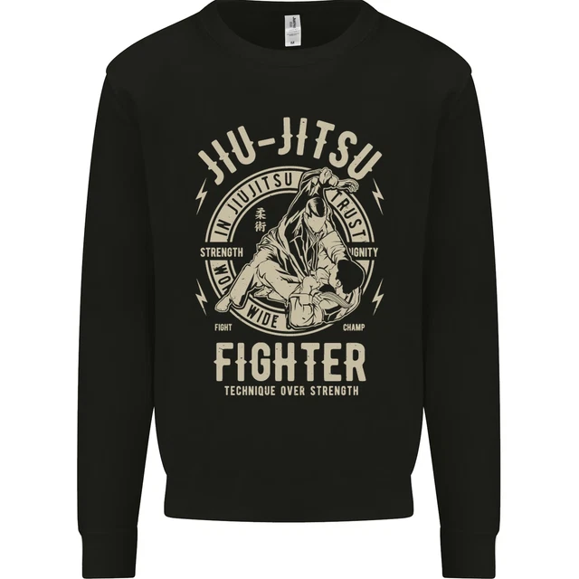 Jiu Jitsu Fighter Mixed Martial Arts MMA Mens Sweatshirt Jumper