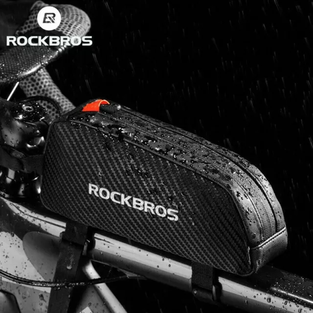 ROCKBROS Cycling Bike Frame Bag Front Top Tube Pack Waterproof Reflective Pouch