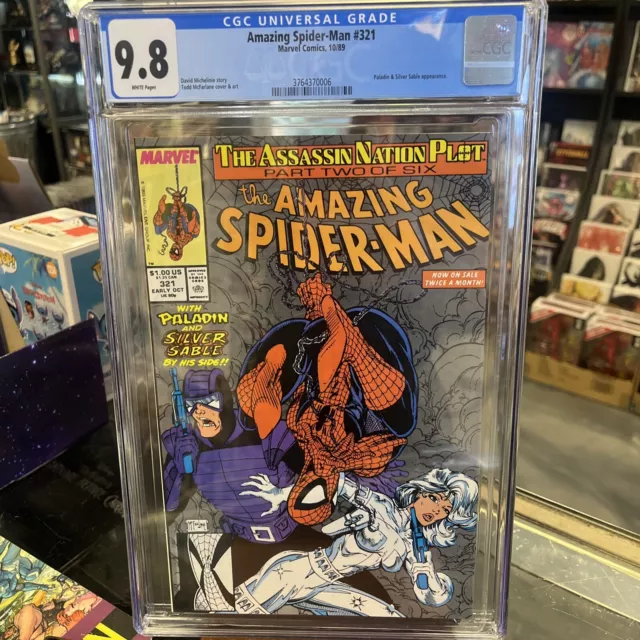 The Amazing Spider-Man #321 9.8 CGC Graded (Oct 1989, Marvel)