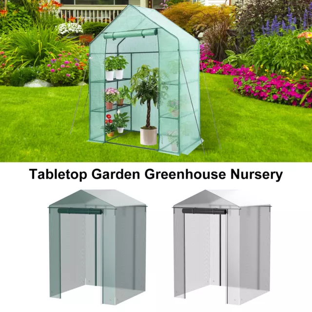 Walk-in Greenhouse Cover Waterproof PE Greenhouse Replacement Cover with MeQfL