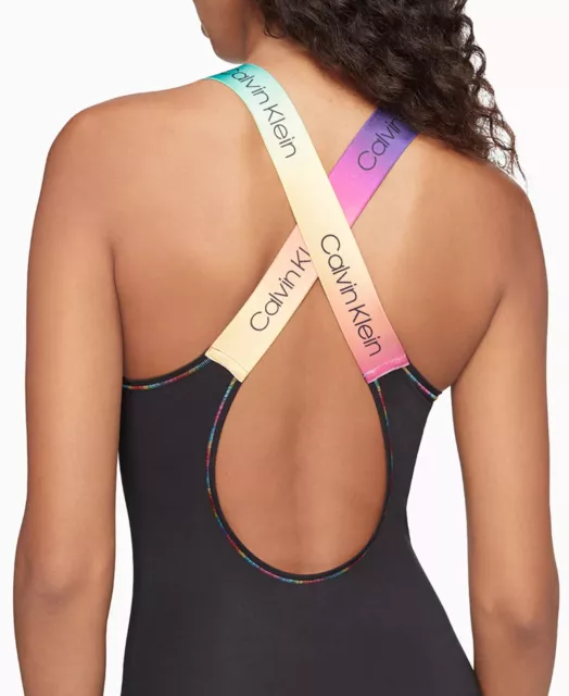 CALVIN KLEIN MODERN COTTON Pride Bodysuit QF6582 Rainbow Size Small 2