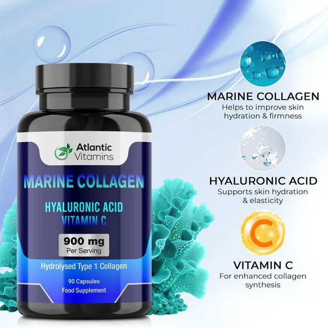 MARINE COLLAGEN 900 Mg High Strength 90 Capsules Collagen With marine-collagen-900-mg-high-strength-90-capsules-collagen-with