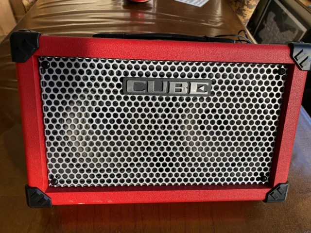 Roland Cube Street Red Battery and Mains Powered Stereo Combo Amplifier