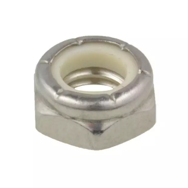 1/4" 5/16" 3/8" 1/2" UNC THIN Hex NYLOC Nut Lock Jam Stainless A2-70 G304