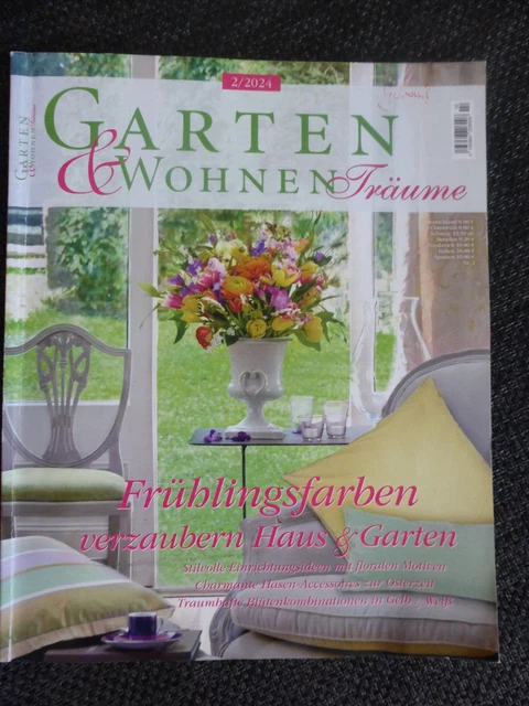 GARTEN & WOHNEN Träume Zeitschrift Ausgabe 02/2024 TOP !! EUR 2