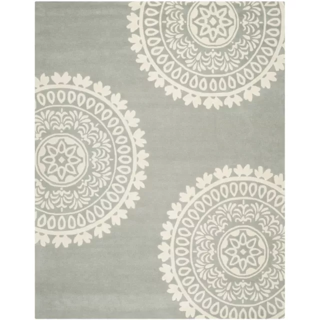 SAFAVIEH Bella BEL121A Handmade Grey / Ivory Rug