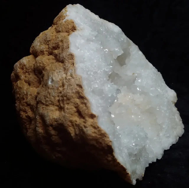 Quarz, Schneequarz geode aus Ouled Bou Ali, Khouribga. Sahara, Marokko # 9 2
