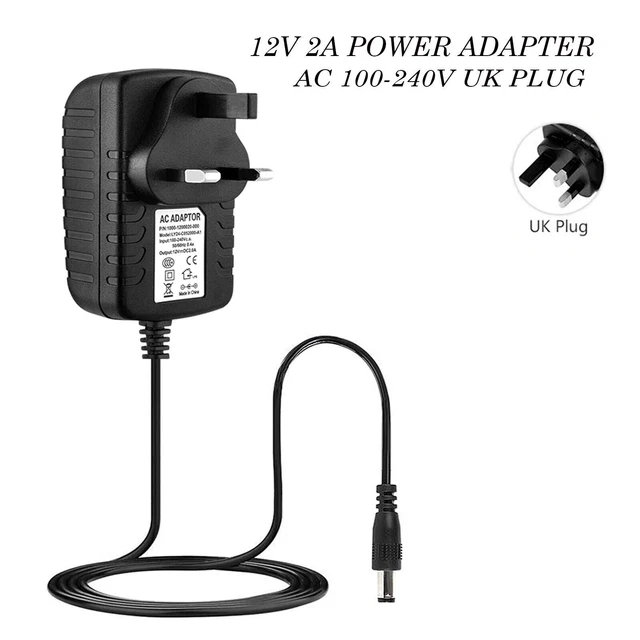 MAINS TRANSFORMER 12V 2A UK Plug AC/DC Adapter Power Supply Charger £20