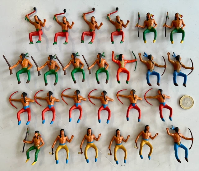 Lot de 18 figurines Starlux Far-West Indiens - Collection