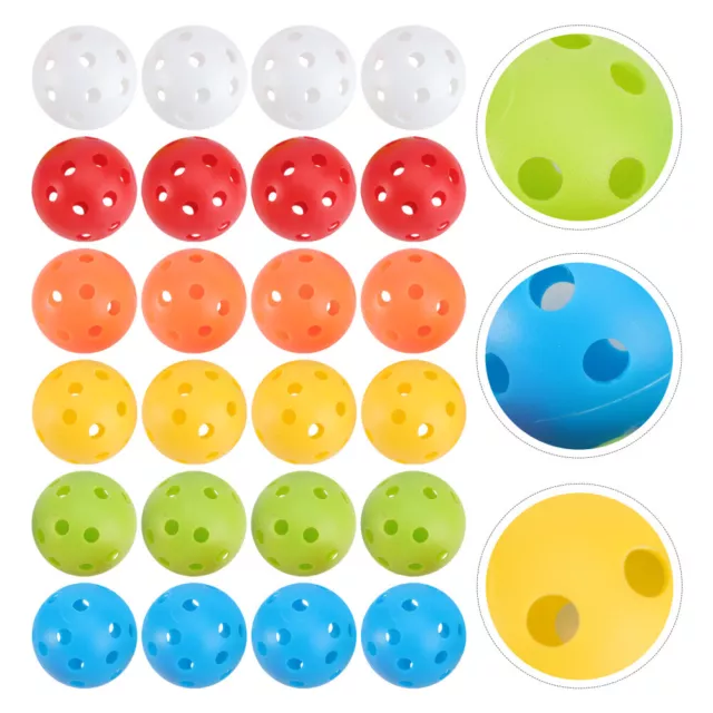 24 Pcs Perforated Balls Practice Balls Baby Toys 6 12 Months