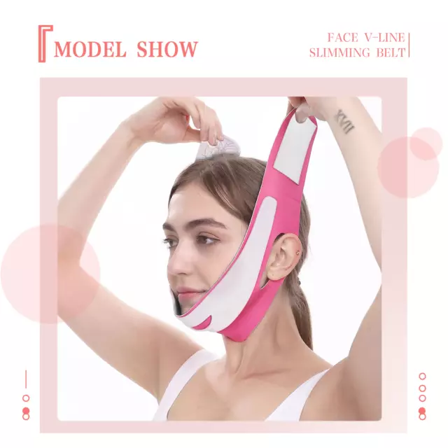 Face V-line Slimming Mask Belt Strap Double Chin Lifting Cheek Firming Band Lift 3