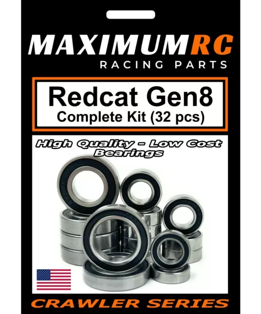 MAXRC - Redcat Gen8 Scout II V1 & V2 Sealed Bearings Kit Upgrade Parts (32 pcs)