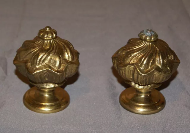 Paire de poignées ou boutons de porte bronze 400 g pièce !