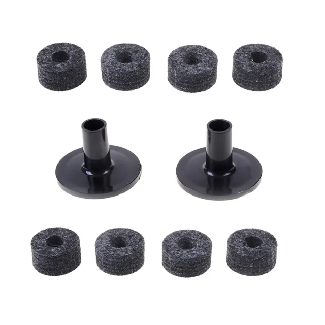 8PCS 25mm felt washer + 2PCS cymbal sleeves replacement for shelf drum kit~UL