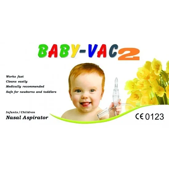 Baby Vac 2 Vacuum Nasal Aspirator Nose Cleaner Kid