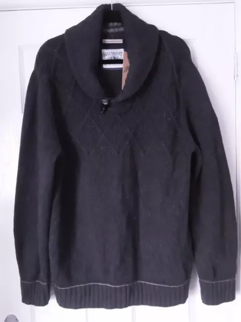 MANTARAY. MENS WOOL Blend Full Zip Jumper Cardigan. Size M. VGC